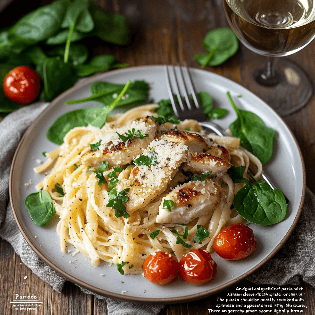 Vegetarian Pesto pasta with fresh basil, pine nuts, and Parmesan cheese, perfect for a healthy and flavorful meal