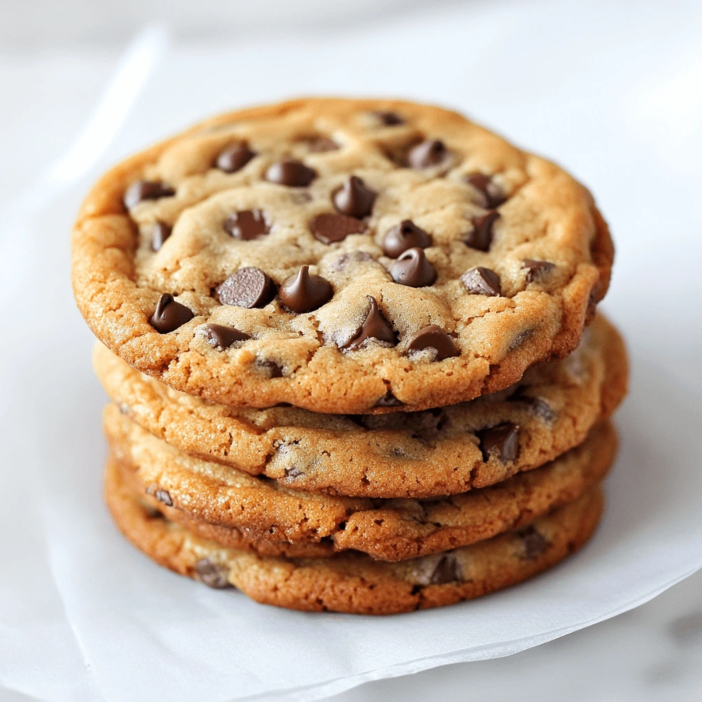 Freshly baked chocolate chip cookies cooling on a wire rack with a glass of milk nearby